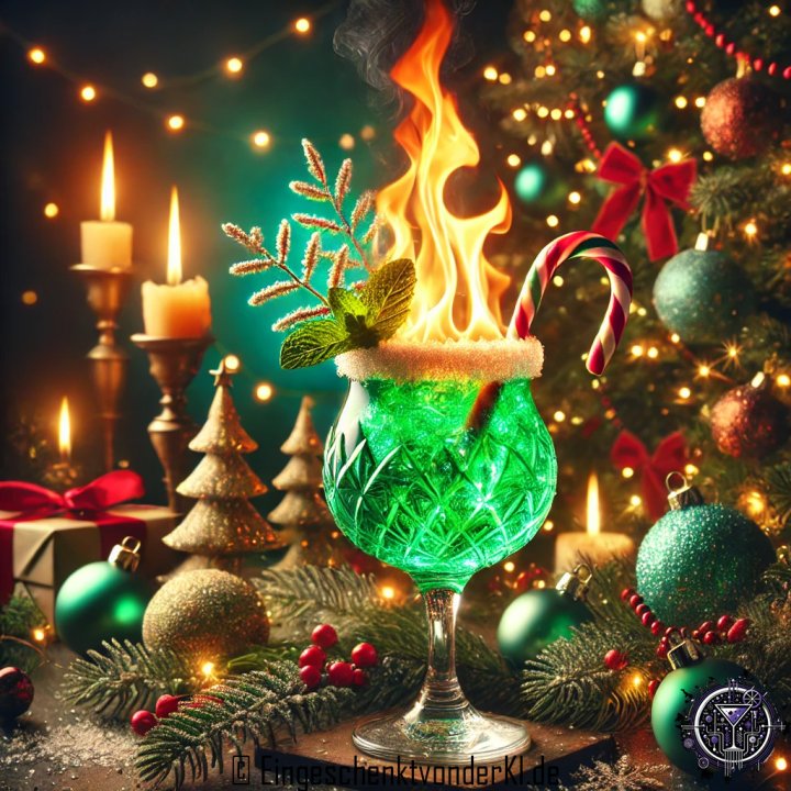 Burning Christmas Tree