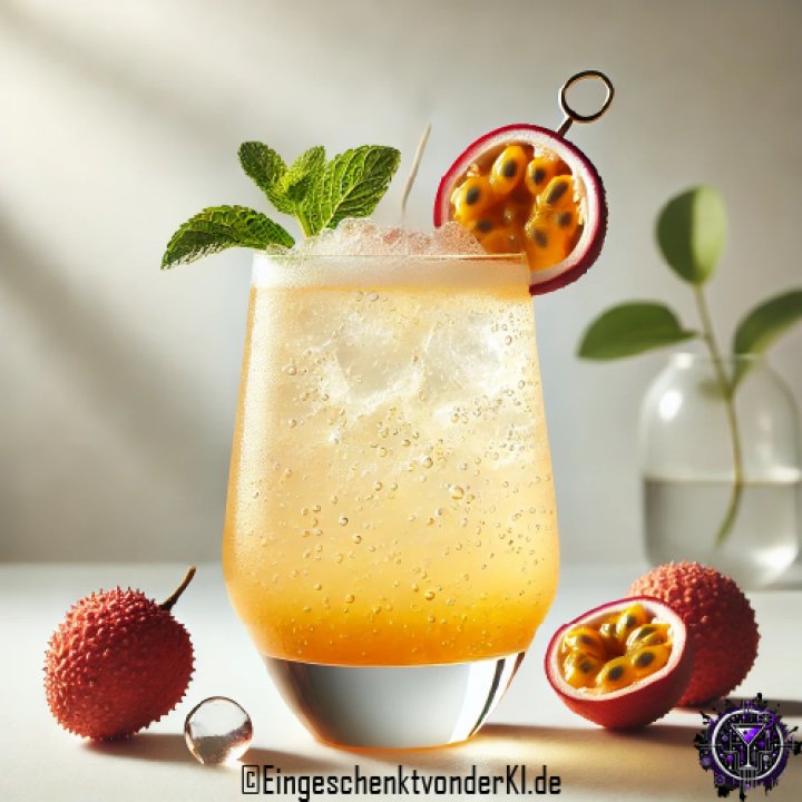 Golden Lychee Fizz